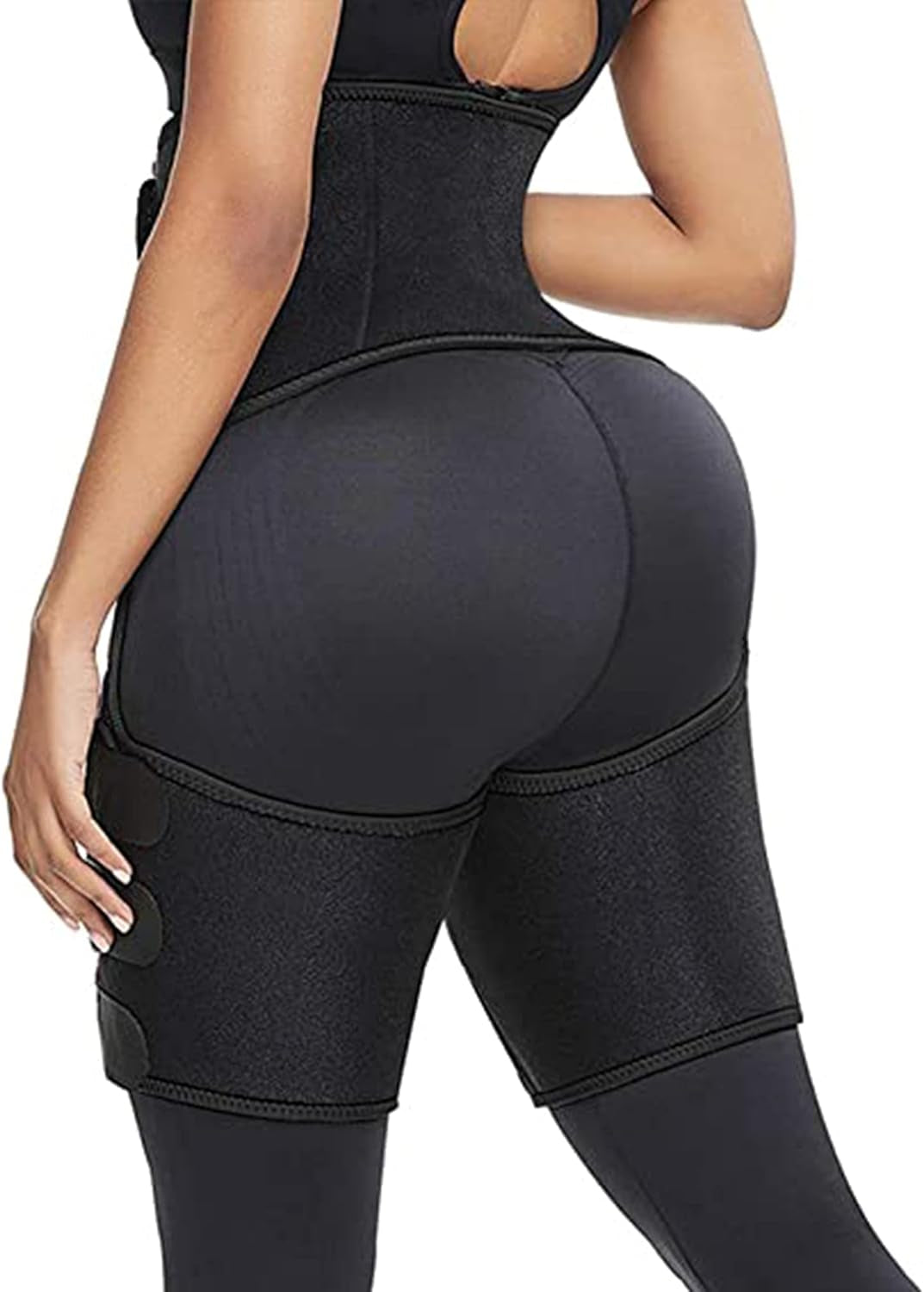 4 in 1 High Waist Arm and Thigh Wast Trainer for Women, Sweat Band Waist Trimmer plus Size