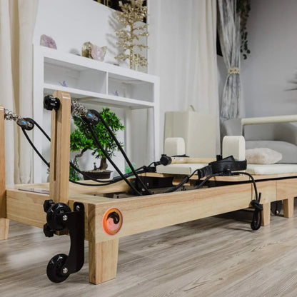 Nour 2.0 Advanced with Wooden Legs - Foldable Home Reformer