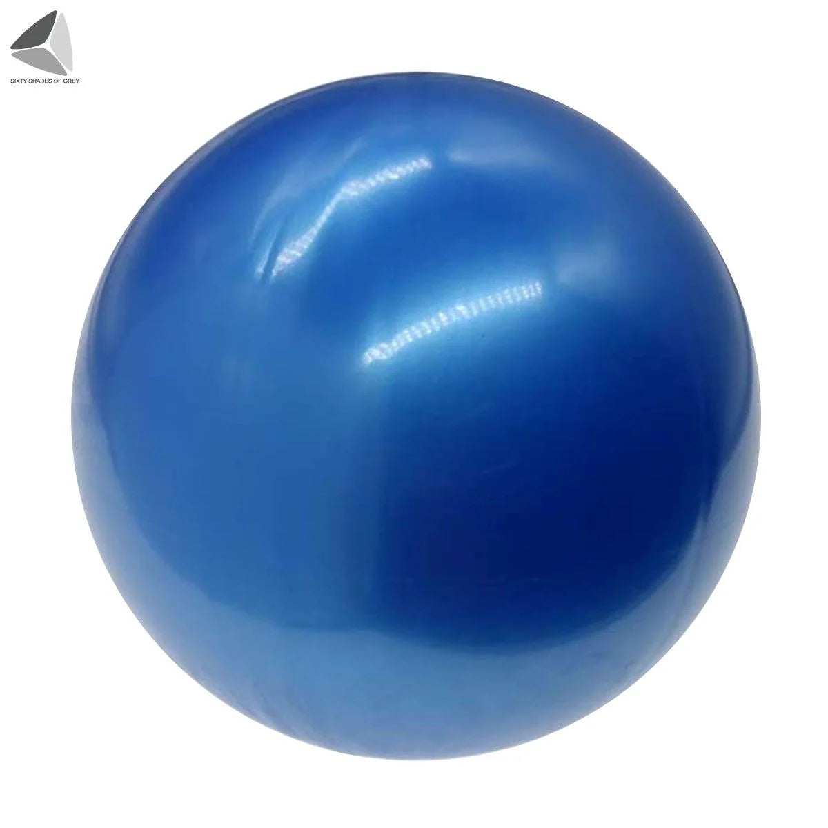 9.84 Inch Pilates Exercise Ball, anti Burst Mini Bender Ball with Inflatable Straw for for Stability, Barre, Pilates, Yoga, Core Training and Physical Therapy (Blue)