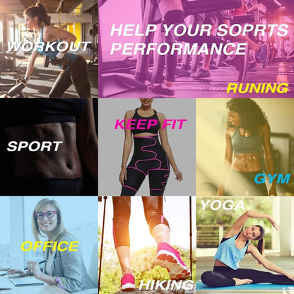 4 in 1 High Waist Arm and Thigh Wast Trainer for Women, Sweat Band Waist Trimmer plus Size