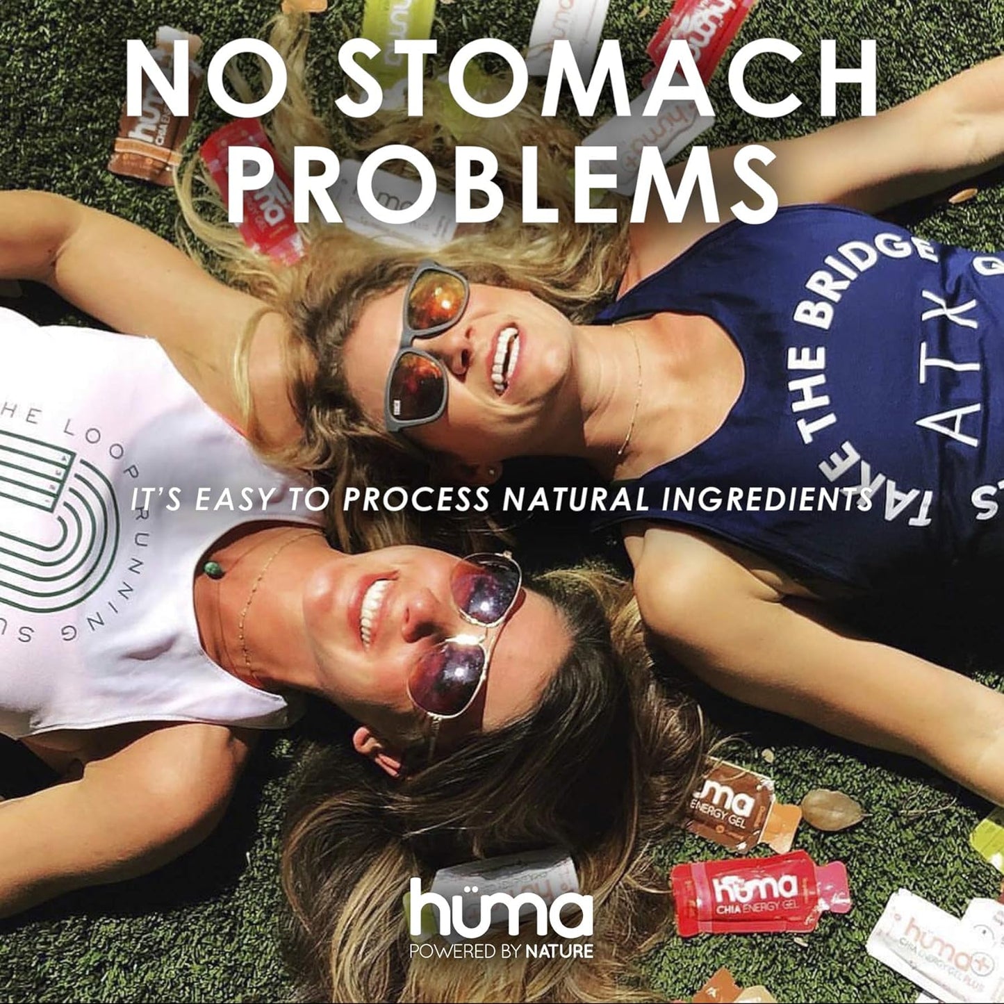 Huma Chia Energy Gel, Apples & Cinnamon, 12 Gels - Premier Sports Nutrition for Endurance Exercise